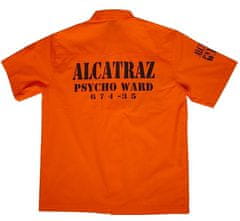 Motohadry.com Vězeňská košile ALCATRAZ oranžová, M
