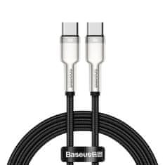 BASEUS Datový kabel Baseus Cafule USB-C to USB-C Baseus Cafule, 100W, 1m černý