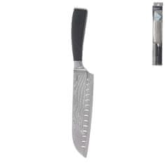 Orion Nůž kuchyňský Santoku 18,5cm damašková ocel, pakka