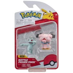 Jazwares Pokémon Battle 2 Pack Machop & Snubbull