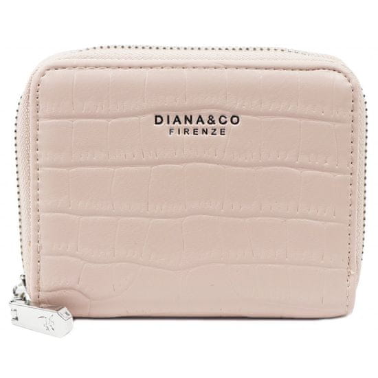 DIANA & CO  Dámská peněženka Diana&Co 3195-9 pastelově růžová - motiv kůže 7302041-1