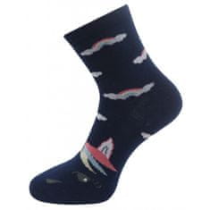 Dámské ponožky s potiskem jednorožce NP3709- tmavě modré barvy 9001477-1 Velikost ponožek: 38-41
