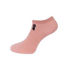 Dámské kotníkové ponožky NDX8093 kočka se srdíčkem - růžové barvy 9001625-2 Velikost ponožek: 38-41