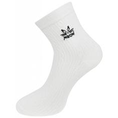 Dámské ponožky se strukturou a potiskem koček NZX9861 - bílé barvy 9001720-2 Velikost ponožek: 35-38