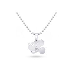 Set z chirurgické oceli Mickey Mouse, kuličkový řetízek + visací náušnice 140