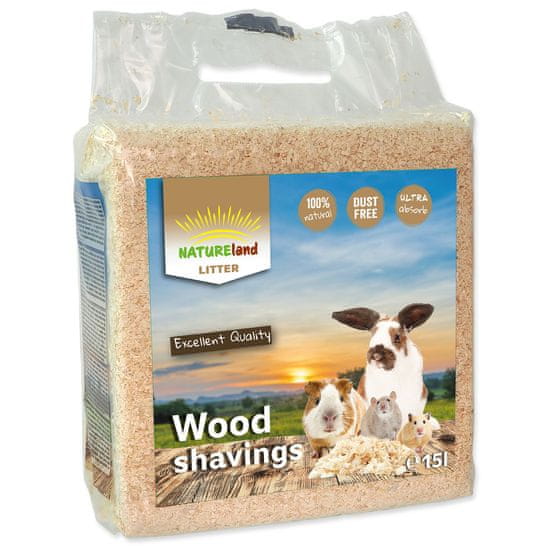 NATURE LAND Hobliny Litter 15L - KARTON (8ks) 0,9 kg