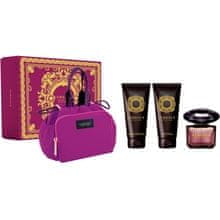Versace Versace - Crystal Noir Gift set EDT 90 ml, shower gel 100 ml, body lotion 100 ml and cosmetic bag 90ml 
