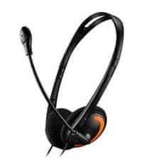 Canyon headset HS-01, stylový a komfortní s ovladačem hlasitosti, 2x 3,5mm jack