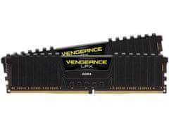 Corsair DDR4, 2400MHz 16GB 2 x 288 DIMM, Unbuffered, 16-16-16-39, Vengeance LPX Black Heat spreader, 1.20V, XMP 2.0