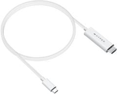 Hyper kabel USB-C- HDMI, 4K, 2.5m, bílá