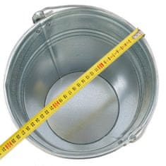 botle Pozinkovaný plechový kbelík Economy 10 L 26,5 cm s rukojetí