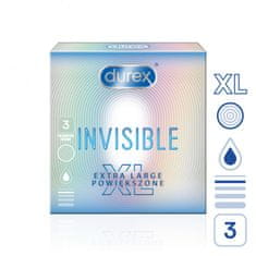 Durex Durex Invisible XL 3 ks