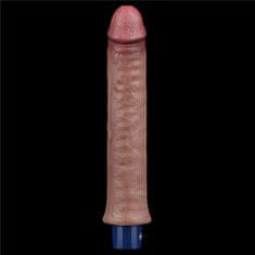 Lovetoy LoveToy 9.5″ Real Softee Rechargeable (Brown), nabíjecí silikonový vibrátor