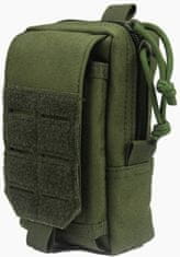 Camerazar Voděodolný vojenský bederní pás s pouzdrem, zelený, materiál 1000D, 15x5x10 cm