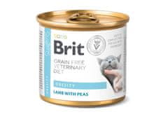 Brit Brit Veterinary Diets GF cat Obesity 200 g konzervy pro kočky