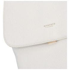 DIANA & CO Jednoduchý dámský koženkový batoh Eluza, bílá