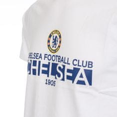 FotbalFans Tričko Chelsea FC, bílé, bavlna | XL