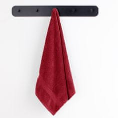 DecoKing Bavlněný ručník Marina tmavě červený, velikost 50x100