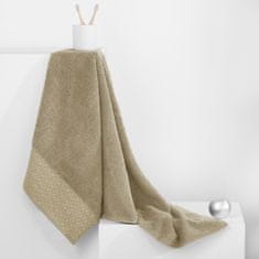 DecoKing Bavlněný ručník Andrea béžový, velikost 50x90