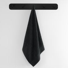 AmeliaHome Bavlněný ručník AMARI černý, velikost 70x140