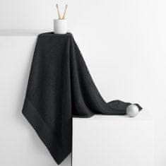 AmeliaHome Bavlněný ručník AMARI černý, velikost 50x100
