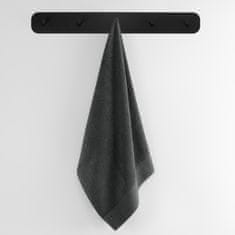 AmeliaHome Bavlněný ručník AMARI tmavě šedý, velikost 30x50