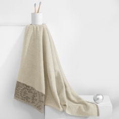 AmeliaHome Bavlněný ručník Crea béžový, velikost 70x140