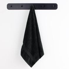 DecoKing Bavlněný ručník Maria černý, velikost 70x140