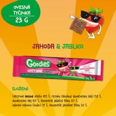 Goodies ovesná tyčinka jahody a jablko 16 x 23 g