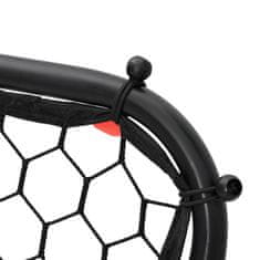 Vidaxl Fotbalový rebounder nastavitelný černý 84 x 73 x 60–80 cm ocel