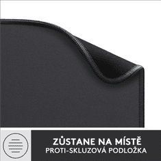 Logitech Podložka pod myš Mouse Pad Studio Series, 20 x 23 cm - černá