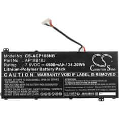 CameronSino Baterie pro Acer Aspire 3 A314, 4500 mAh, Li-Pol