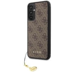 Guess hard silikonové pouzdro Samsung Galaxy A34 5G Brown 4G Charms Collection