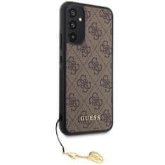 Guess hard silikonové pouzdro Samsung Galaxy A34 5G Brown 4G Charms Collection