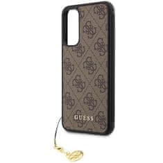 Guess hard silikonové pouzdro Samsung Galaxy A34 5G Brown 4G Charms Collection