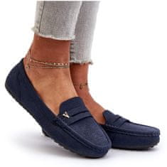 Klasické dámské mokasíny Navy Blue velikost 36