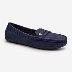 Klasické dámské mokasíny Navy Blue velikost 36