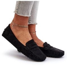 Dámské mokasíny Eco Suede Black velikost 38