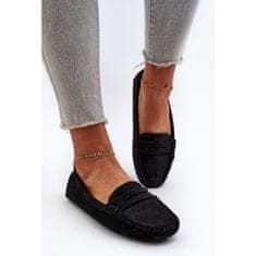 Dámské mokasíny Eco Suede Black velikost 38