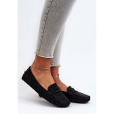 Dámské mokasíny Eco Suede Black velikost 38