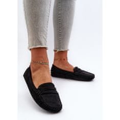 Dámské mokasíny Eco Suede Black velikost 38