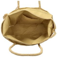 Coveri WORLD Trendy dámská letní kabelka přes rameno Diavonna, světle khaki