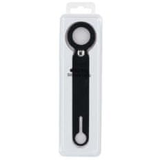 BB-Shop Silikonové pouzdro s přívěskem na klíče pro lokátor Apple AirTag černé