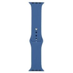 BB-Shop Silikonový řemínek pro Apple Watch modrý 1 2 3 4 5 6 7 8 9 SE 38, 40, 41 mm