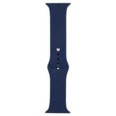 BB-Shop Silikonový řemínek Apple Watch tmavě modrý 1 2 3 4 5 6 7 8 9 SE 42 44 45 49 mm