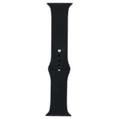 BB-Shop Silikonový řemínek pro Apple Watch černý 1 2 3 4 5 6 7 8 9 SE 42 44 45 49 mm