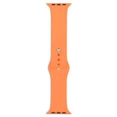BB-Shop Silikonový řemínek Apple Watch oranžový 1 2 3 4 5 6 7 8 9 SE 42 44 45 49 mm