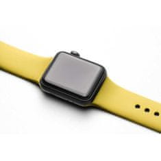 BB-Shop Silikonový řemínek pro Apple Watch žlutý 1 2 3 4 5 6 7 8 9 SE 42, 44, 45, 49 mm