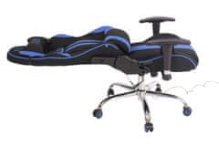 BHM Germany Kancelářská židle Limit XM s masážní funkcí, textil, černá / modrá