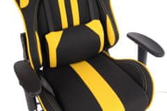 BHM Germany Kancelářská židle Limit XM s masážní funkcí, textil, černá / žlutá